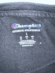 Champion Mens Big C Logo 100% Cotton Tee T-Shirt Navy Blue Red White Stars L
