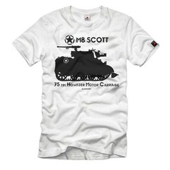 M8 Scott Panzer 75 mm Howitzer Motor Carriage Panzerhaubitze USA T-Shirt#32953