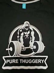 Spread Shirt Gorilla Power Lifter Weight Training Black T-shirt Men’s Size 3XL