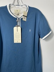Scott James 1/4 Zip Henley SS T-Shirt Men’s S BossBlue/Chalk SJTS-21014