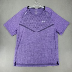 Nike Running Shirt Men XL Purple Dri-FIT ADV TechKnit Ultra Short Sleeve Tee