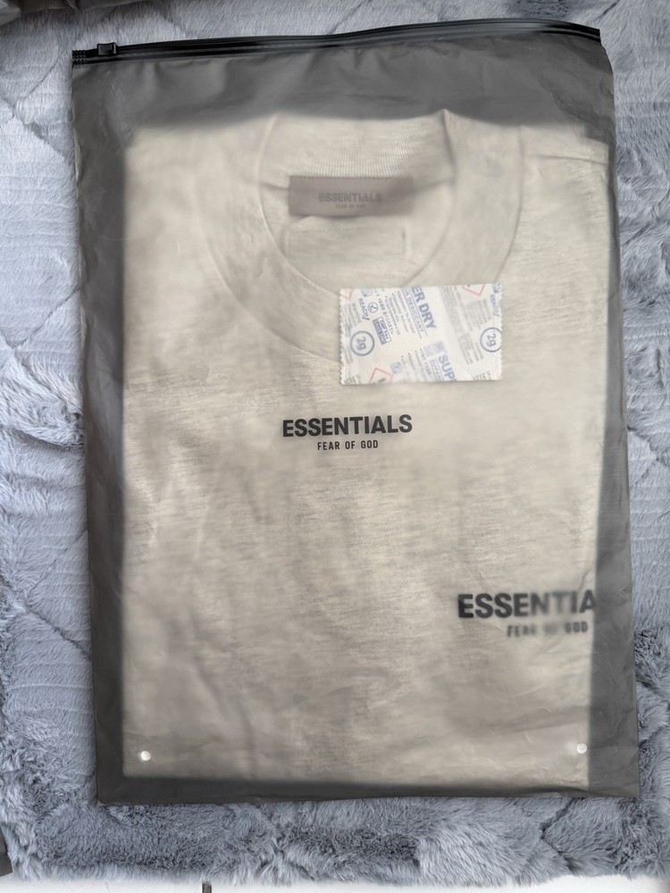 Essentials Light Oatmeal Tshirt Men Size Medium