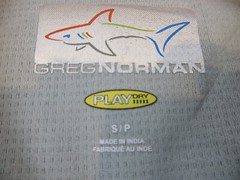 Greg Norman Shirt Mens Adult Small Gray Shark Logo Outdoors Golf Lightweight