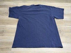 Vintage Nike T-Shirt Mens Sz M Faded Navy Blue Embroidered Swoosh White Tag Y2K