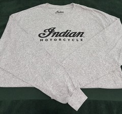 Indian Motorcycle Gray Long Sleeve Shirt Size XL Albuquerque New Mexico