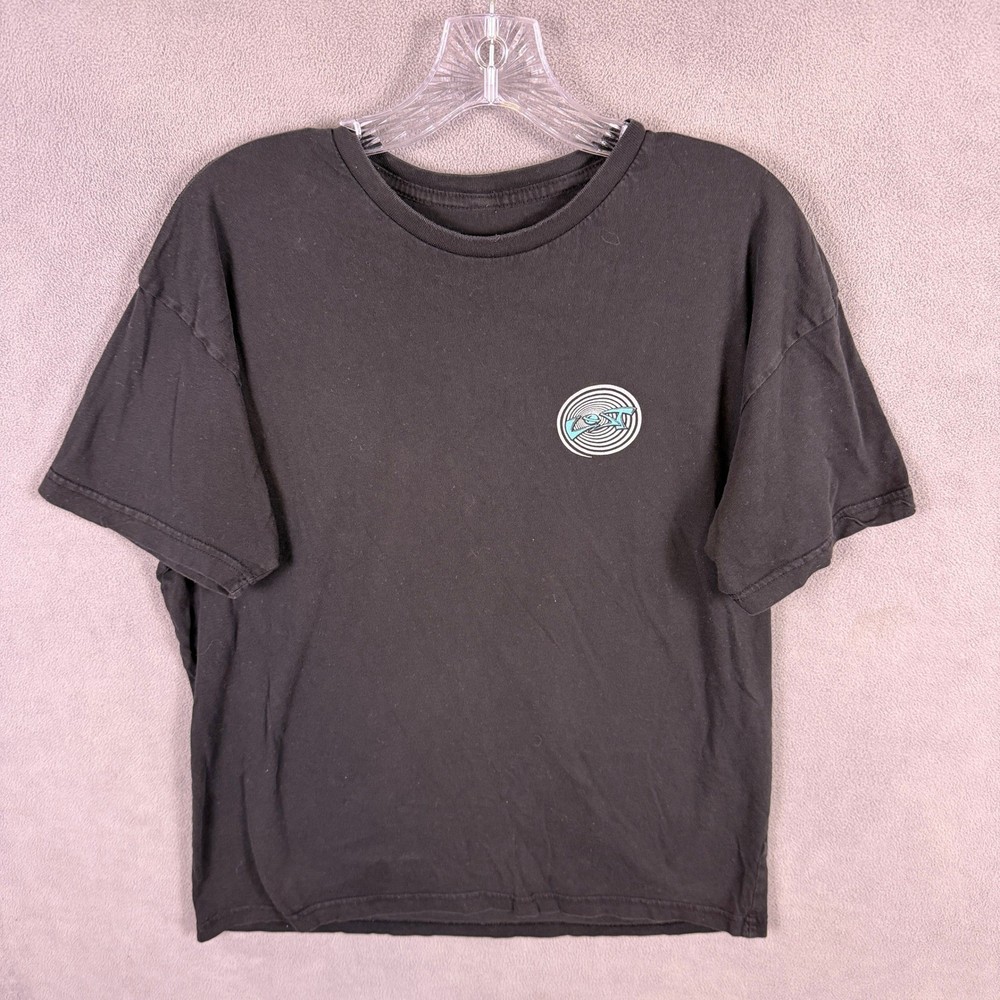 Y2K Lost Surfboards T-Shirt Mens Large Black Graphic Tee Short Sleeve Cotton