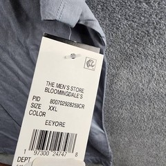 The Men’s Store at Bloomingdale’s Supima Cotton Tee Men’s XXL Blue Gray Pullover