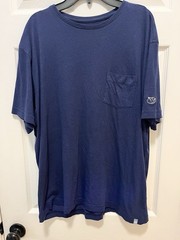 Peter Millar Seaside Men’s Blue Crew Neck Pocket T-Shirt Size L Short Sleeve