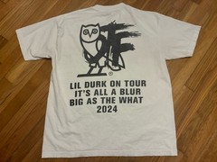 Drake Lil Durk Tour Shirt Official Merch 2024 XL 23×29” OVO Iceman