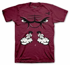 Shirt To Match Jordan 1 Bordeaux Retro 1 Shoes – Raging Face Tee