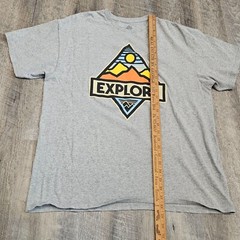 “Explore” Men’s Short Sleeve Cotton Blend Graphic T-Shirt Size XL