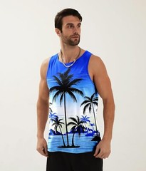Mens Tank Tops Funny Graphic Summer Sleeveless Tank Top,comfortable, breathable