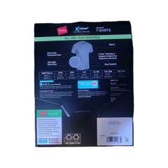Hanes X-Temp 3XL Gray/Black. Mesh Tagless Quick Dry Stretch Crew Neck Tee 3-Pack