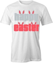 HAPPY EASTER TShirt Tee Short-Sleeved Cotton HOLIDAY CLOTHING S1WSA407