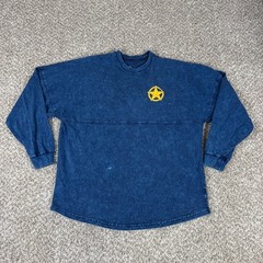 Disney Spirit Jersey Unisex Medium Blue Toy Story Woody Mineral Wash Long Sleeve
