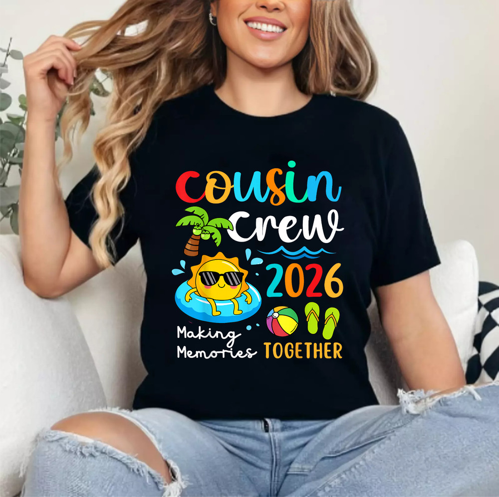 Cousin Crew 2026 Summer Vacation Beach Family Trips Matching T Shirts