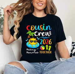 Cousin Crew 2026 Summer Vacation Beach Family Trips Matching T Shirts