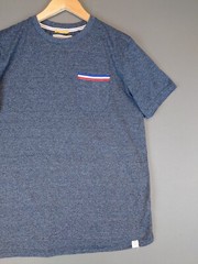 Free Planet Short Sleeve Pocket T Shirt Blue Men’s Size Medium Cotton Blend