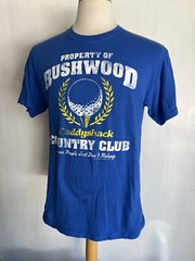CADDYSHACK (2010) Official “Property Of Bushwood Country Club” T-Shirt Sz Medium