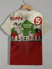 Vintage Look Baseball Card Pack Collector T-Shirt Mens XL ~ NEW