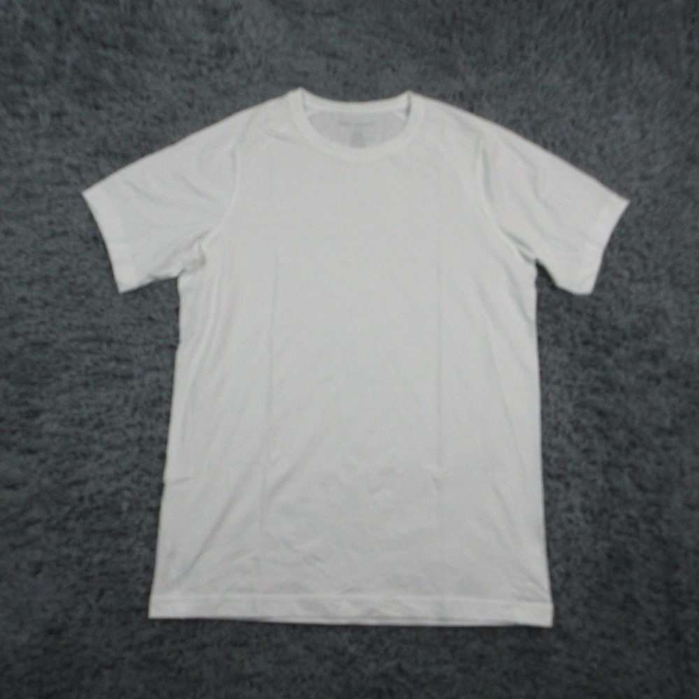Mack Weldon Shirt Mens L White Modal Cotton Spandex Crew Neck Tagless NWOT