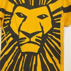 Disney Lion King Broadway Musical Simba Graphic Tee Shirt M Yellow