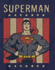 Superman “Retro Liberty” T-Shirt – Regular or Tank – to 5X