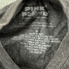 Pink Floyd Dark Side of the Moon Graphic Tee Mens M Charcoal Gray Distressed