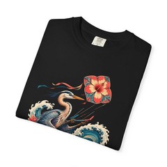 Hibiscus Surf Kite Heron T-Shirt Graphic