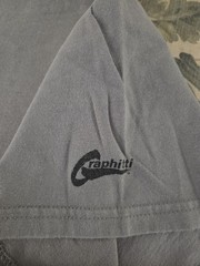 GORGEOUS LIGHT GREY BATMAN 66 TV SHOW EMBLEM SHIRT RARE size 2XL Hanes Beefy-T