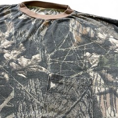 Vintage 90s Mossy Oak Real Tree Camo Long Sleeve Single Stitch Shirt Large Soft