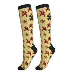 Cat Compression Socks for Women Men 15-20mmHg Knee High Stock for Running Wor…