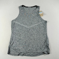 Nike Tank Top Mens Medium Heather Gray Dri Fit Running Workout Gym Rise 365