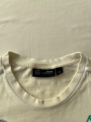 Mercedes Benz AMG Petronas Racing F1 White T-shirt Sz M