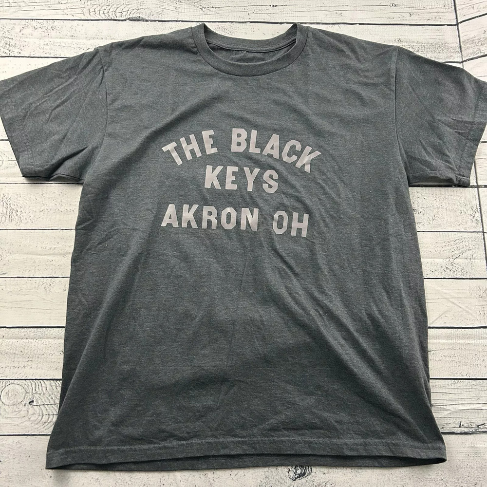 The Black Keys Akron OH Dark Heather T Shirt Full Size S-5XL