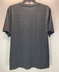 CONVERSE T Shirt, Men’s Size S, Short Sleeve Dark, Charcoal Gray w/ Red Logo