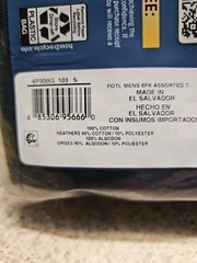 Fruit Of The Loom Men’s 6pk Pocket Tees Size S NIP