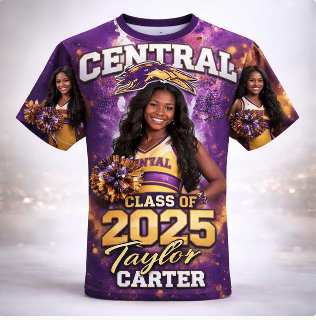 Custom All Over Print Photo Shirt, 3D Memorial Graphic Tee, Personalized