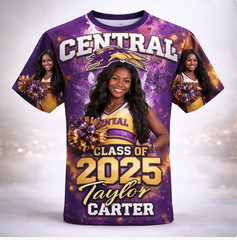 Custom All Over Print Photo Shirt, 3D Memorial Graphic Tee, Personalized