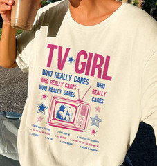 TV Girl Who Really Cares Album natural color shirt reprint VK12261