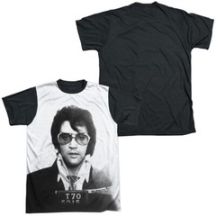 Elvis Presley Mugshot Adult Halloween Costume T Shirt (Black Back), S-3XL