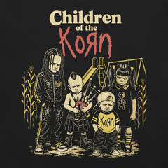 Children of the Korn T-Shirt Retro 90s Nu-Metal Horror Movie Parody Goth Kid Tee