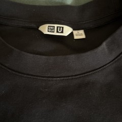 Uniqlo U AIRism Black Cotton Jersey T-shirt Men’s Crew Neck Short Sleeve Size L