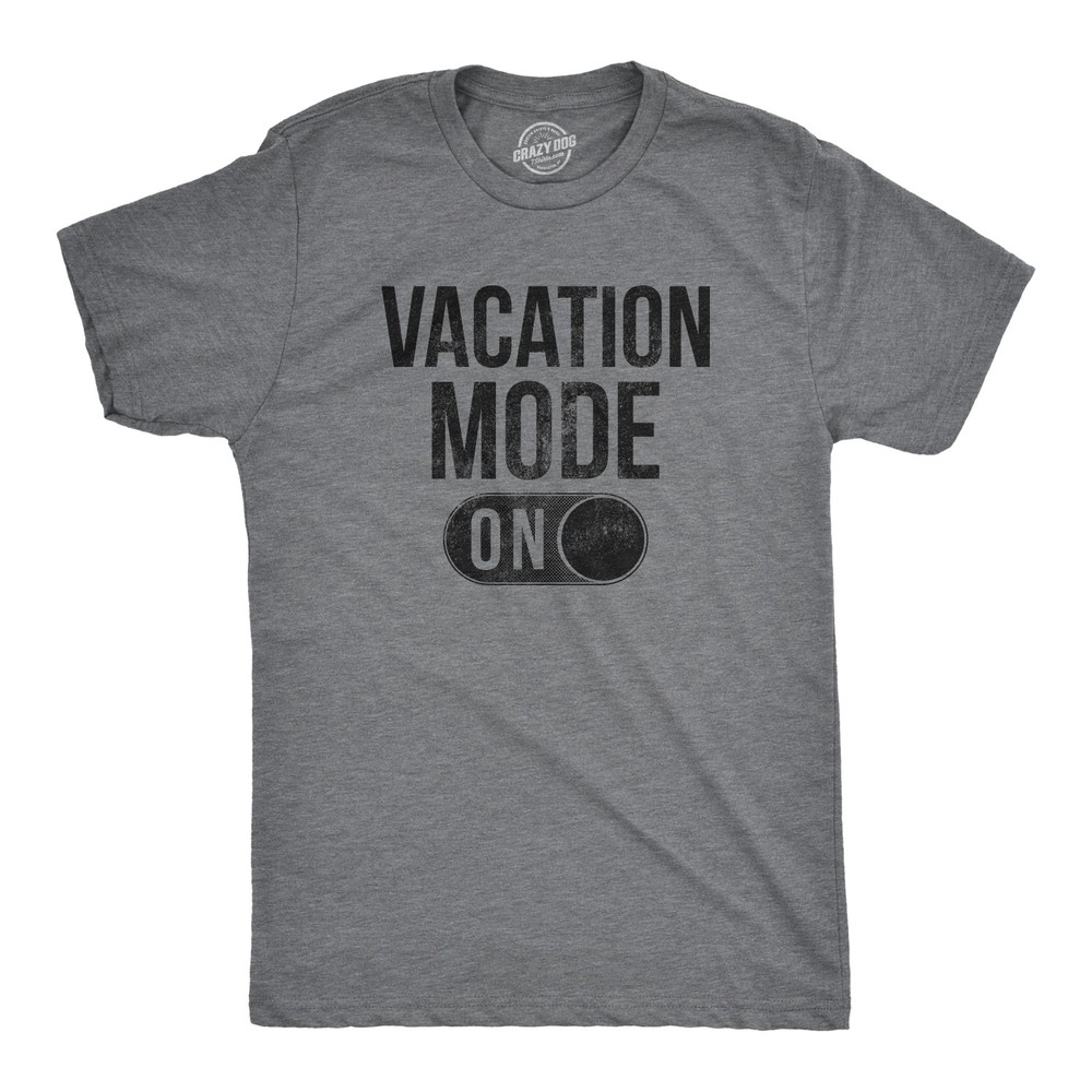 Mens Vacation Mode On T Shirt Funny Spring Break Tee