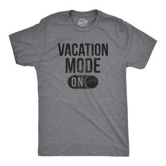 Mens Vacation Mode On T Shirt Funny Spring Break Tee