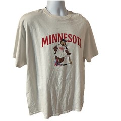 Minnesota Twins TC Bear Shirt Men XL White Short Sleeve Crew Neck Port & Company