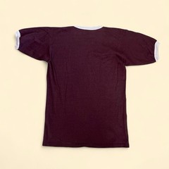 Vtg 50s/60s Burgundy Durene Ringer Blank Basic Essential T-Shirt Small 27”x18.5”
