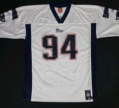 Reebok NFL Team Players TY WARREN #94 New England Patriots White Jersey Men XL