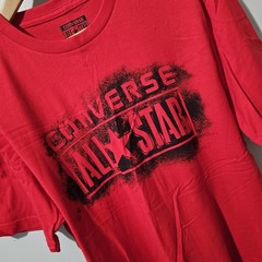 Converse All Star Med Graphic T-Shirt Red Logo Tee Short Sleeve Classic Men’s M