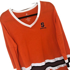 Syracuse Mens L Long Sleeve T Shirt Jersey Colosseum Cotton Unisex Collegiate